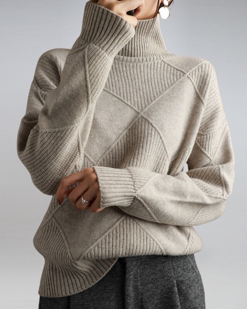 ADELIA - Chic Turtleneck Jumper