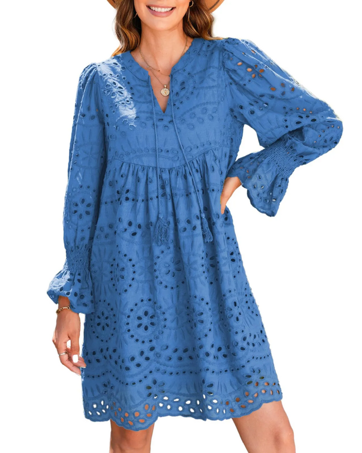 AIRAME - EYELET LACE DRESS