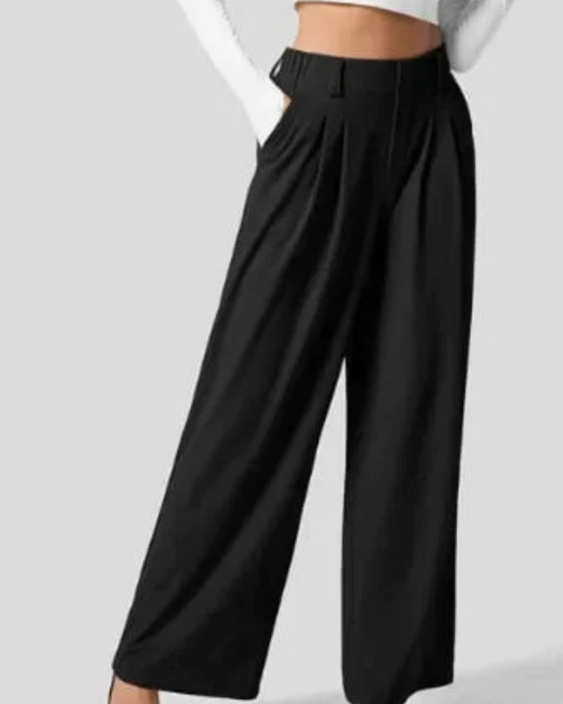 MOISO High Waisted Wide Leg Casual Pants