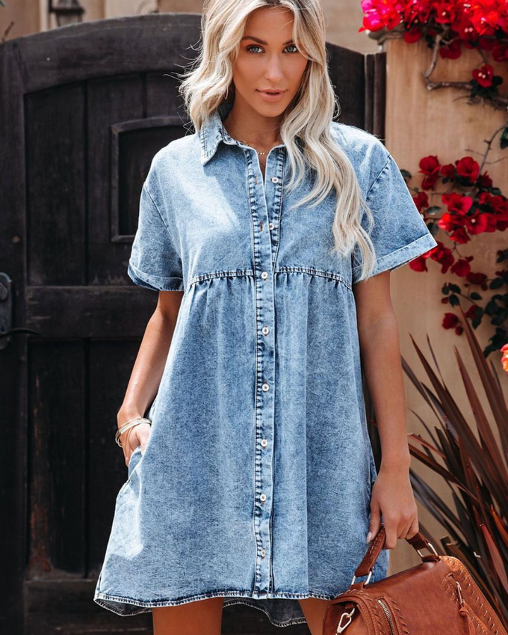 ESIRA - DENIM DRESS