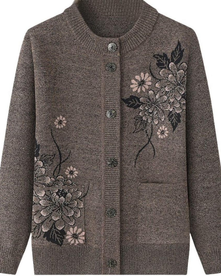 HOIE - Floral Charm Knit Cardigan