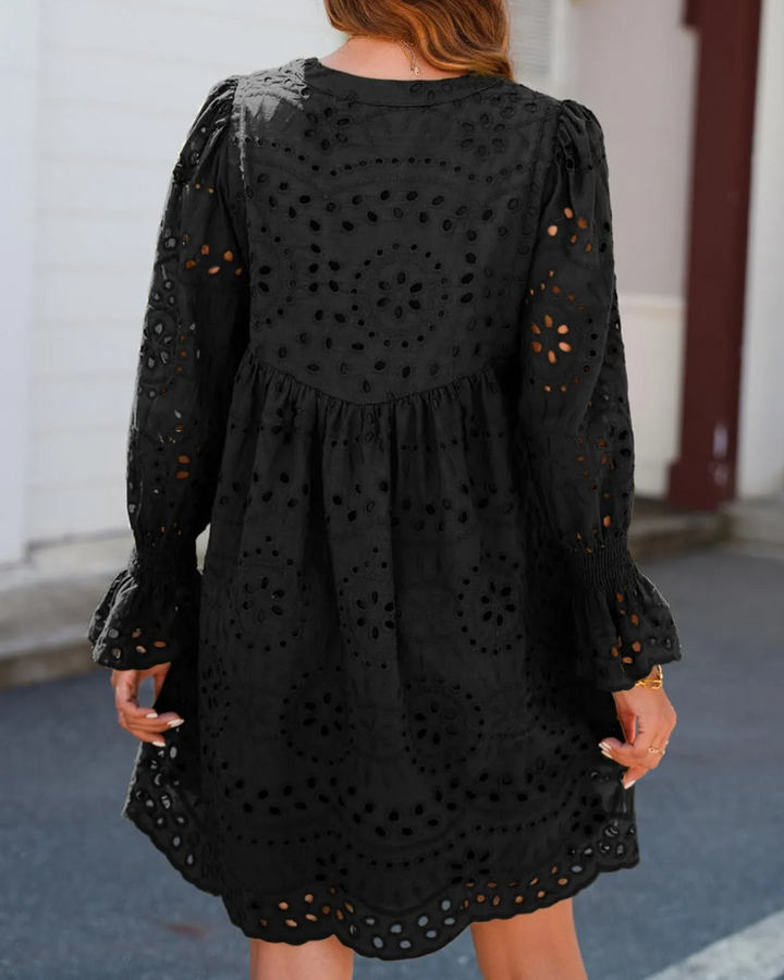 AIRAME - EYELET LACE DRESS