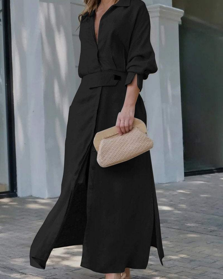 MELEIA - Cotton and linen maxi dress