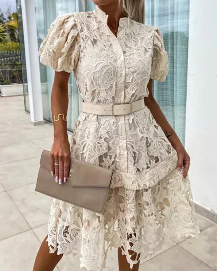 SALIARA - RETRO LACE DRESS