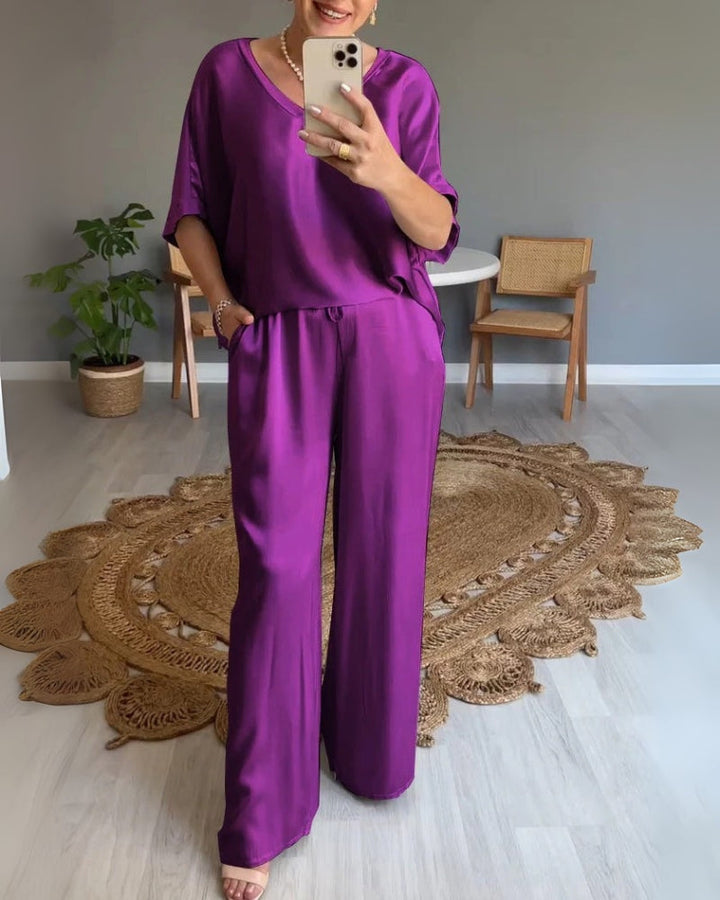DALORES - SATIN 2 PIECE SET