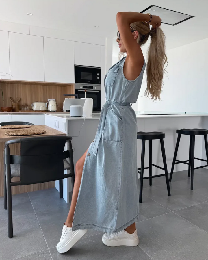 DANI - Denim Maxi Dress