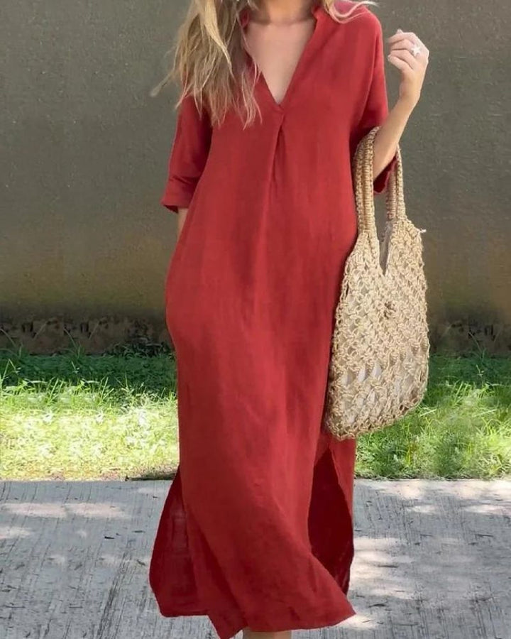 SIMBA - LINEN POCKET DRESS