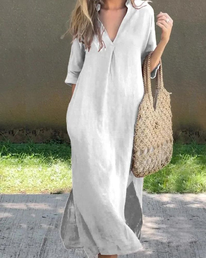 SIMBA - LINEN POCKET DRESS