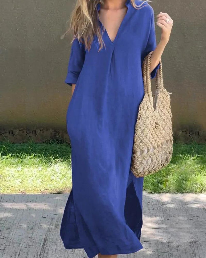 SIMBA - LINEN POCKET DRESS