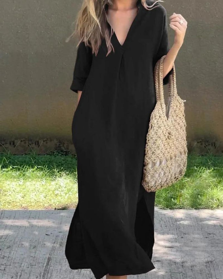 SIMBA - LINEN POCKET DRESS