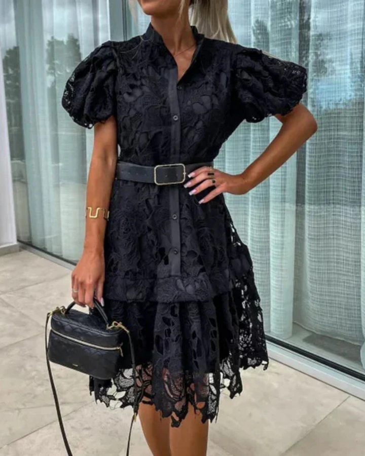 SALIARA - RETRO LACE DRESS