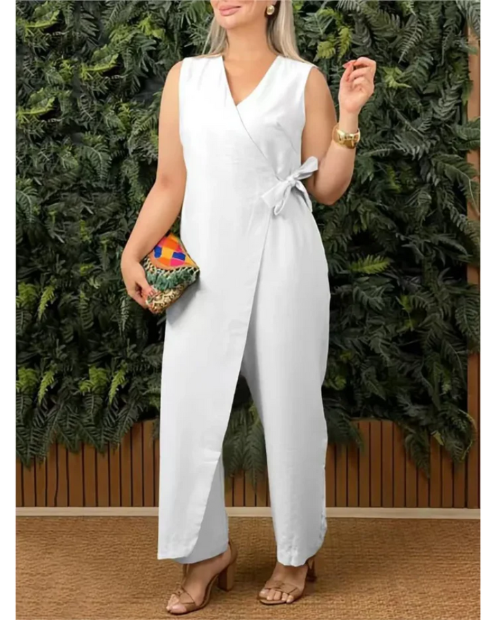 DERESA - Versatile Tie-Waist Jumpsuit