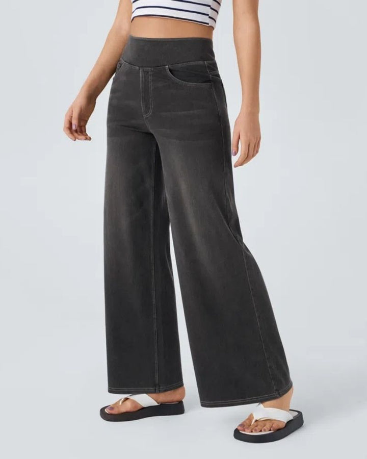 BAMIA - Super Stretch Wide Leg Jeans