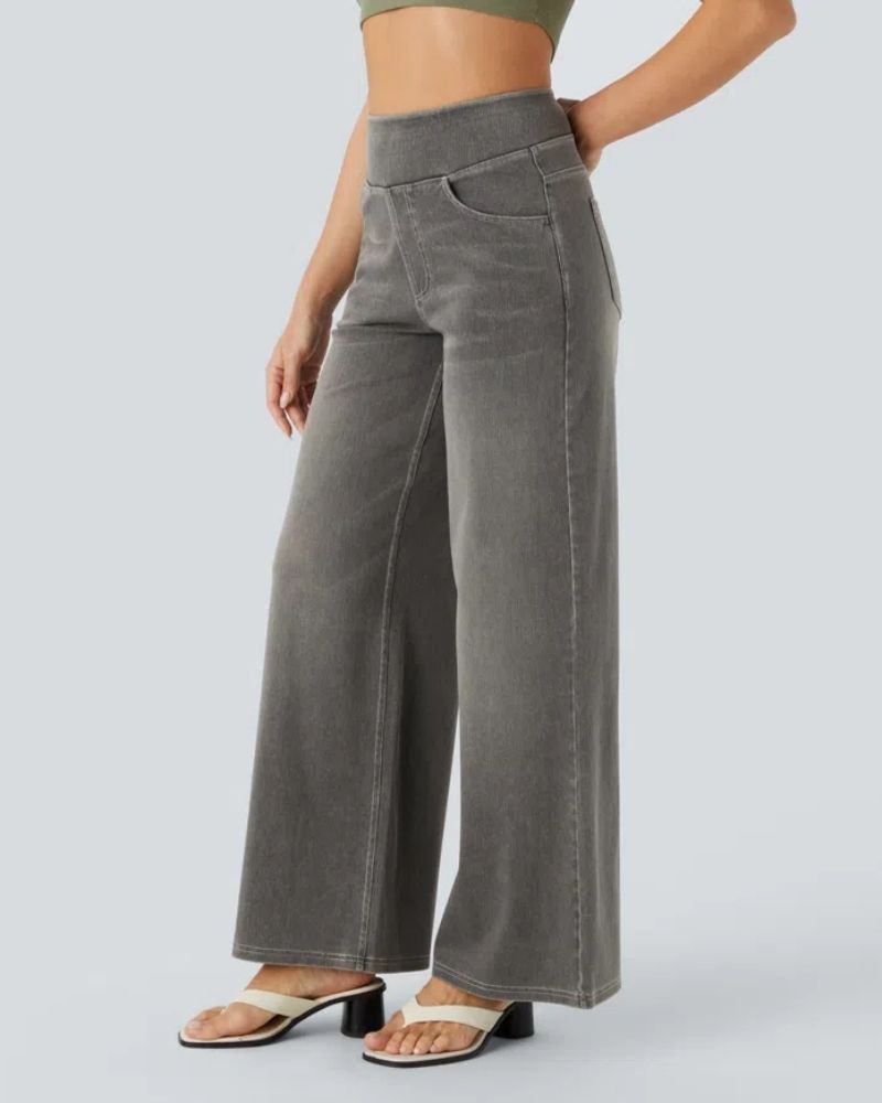 BAMIA - Super Stretch Wide Leg Jeans