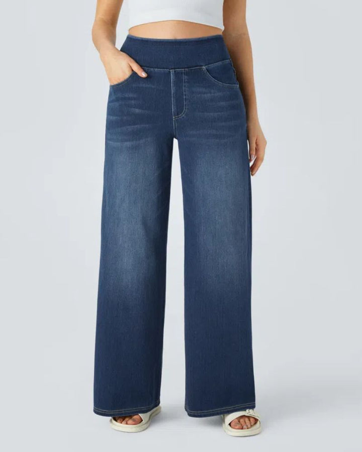 BAMIA - Super Stretch Wide Leg Jeans