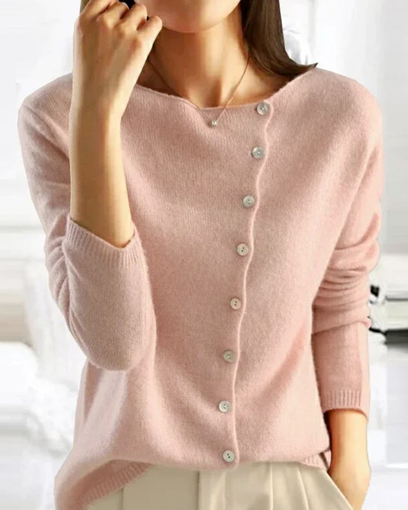 VELICE - BUTTON SWEATER