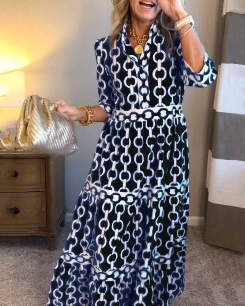 NAELIA - BOHO PRINTED DRESS