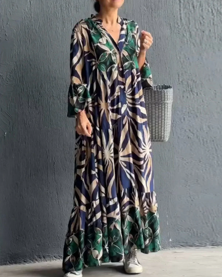 VALIRIA - FLOWY PRINTED DRESS