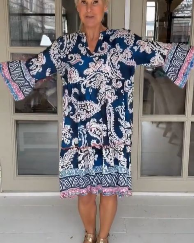 SIERADE - BOHO PRINTED DRESS