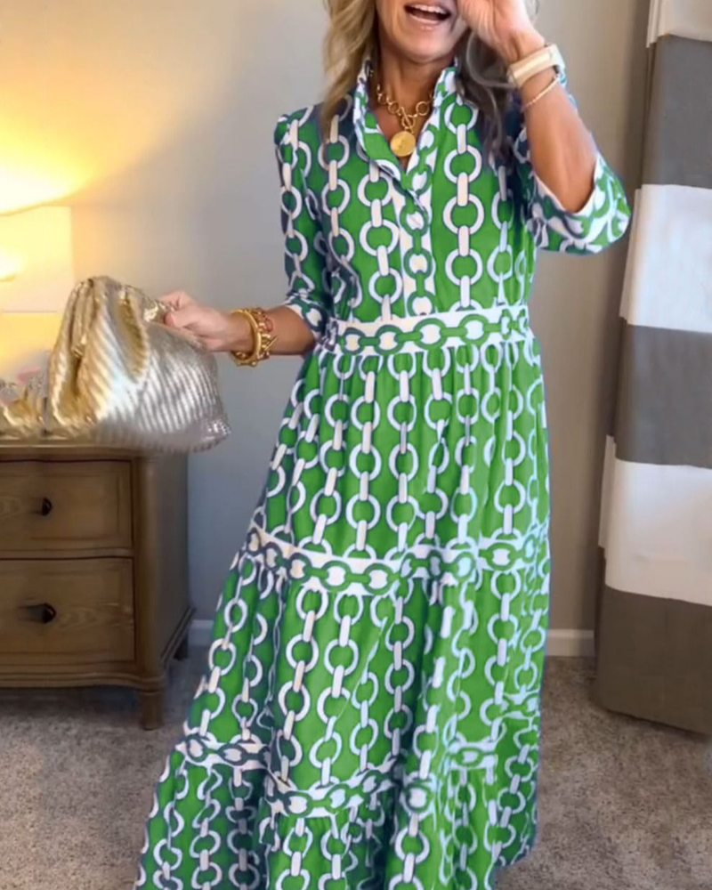 NAELIA - BOHO PRINTED DRESS