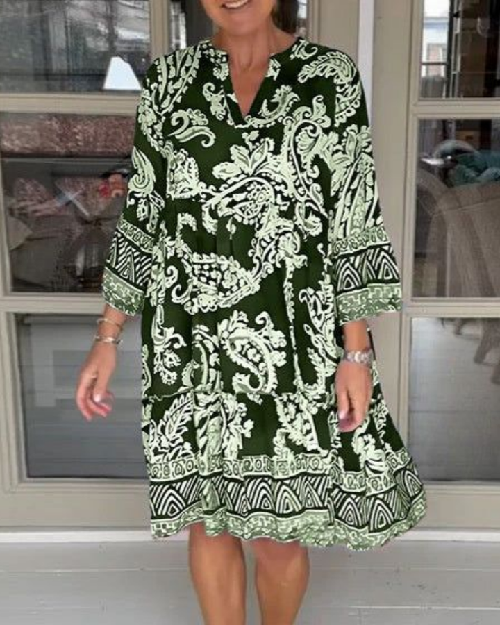 SIERADE - BOHO PRINTED DRESS