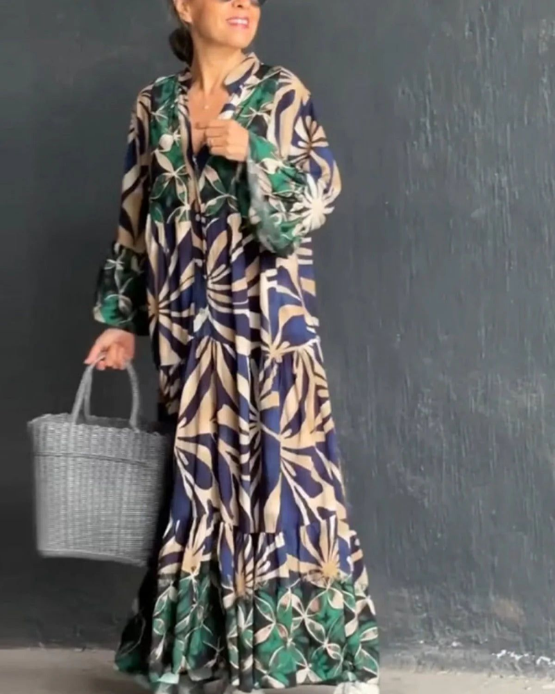 VALIRIA - FLOWY PRINTED DRESS