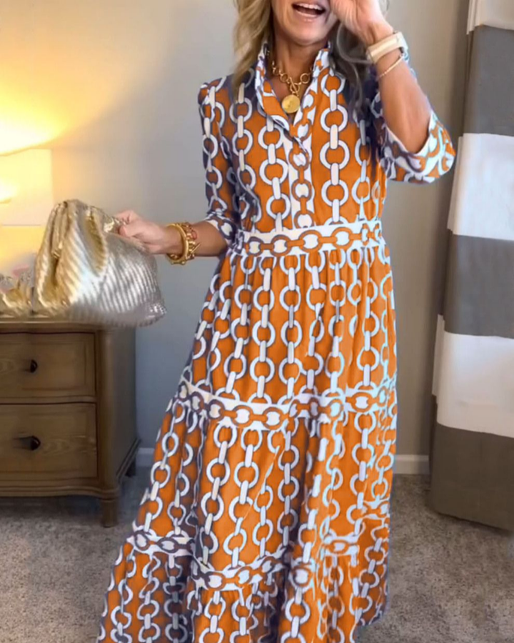 NAELIA - BOHO PRINTED DRESS