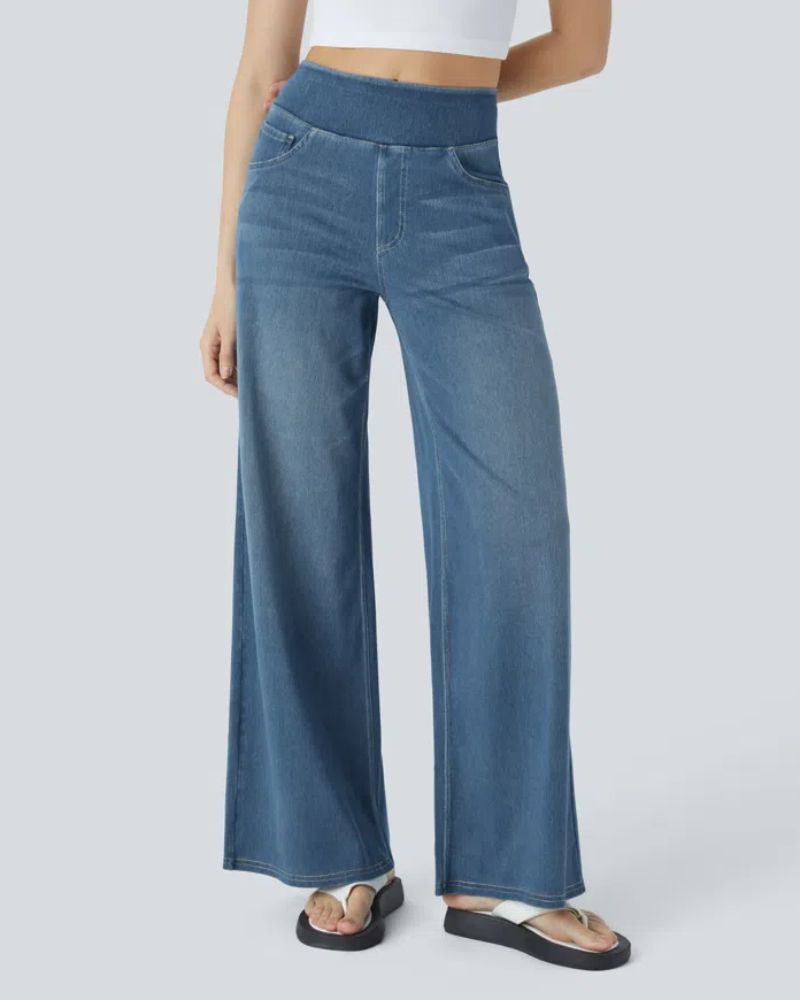 BAMIA - Super Stretch Wide Leg Jeans