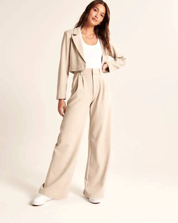 Tailored Wide-Leg Pants