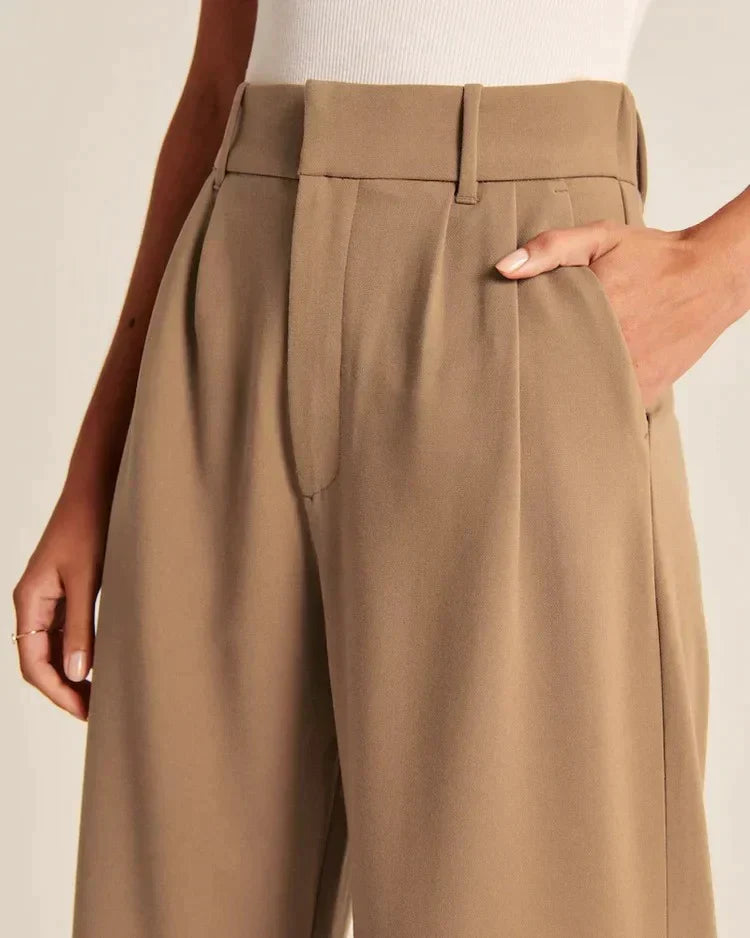 Tailored Wide-Leg Pants